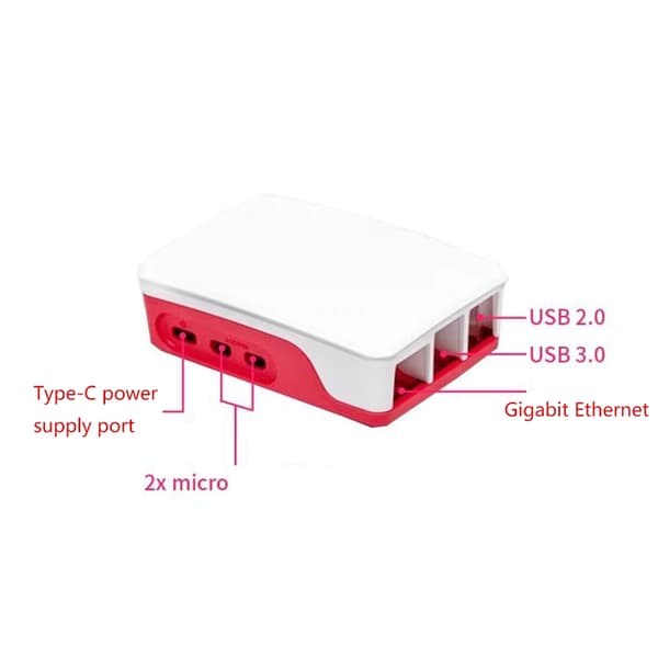 ABS Kabinet til Raspberry Pi 5 Forbedrer Ydeevnen med Indbygget Køleventilator