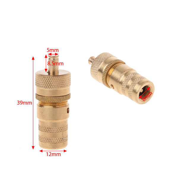 4WD Outlet Universal Offroad Automatisk Däcktryckssänkare i Mässing för Ventiladapter 6-