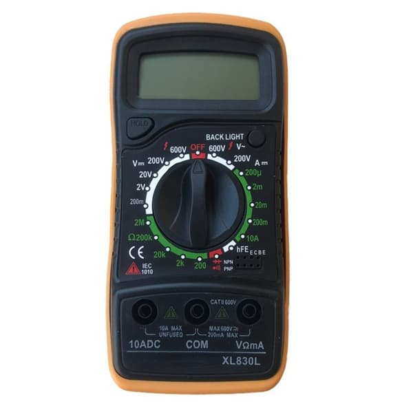 Multimeter LCD Display Spænding Strøm Ohm Tester Voltmeter Ammeter Ohmmeter