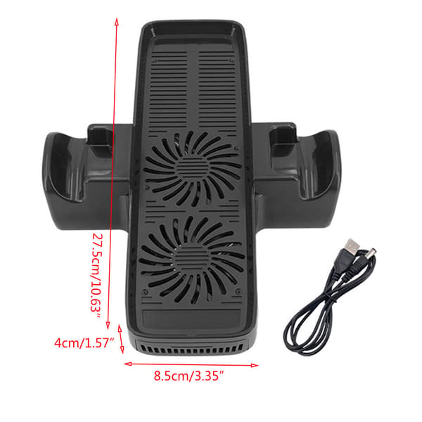 Spillekonsol Køleventilator Ekstern Lydløs USB Super Køleventilator Station til 360