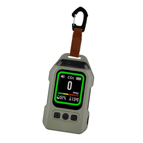 Häkävaroitin CO-varoitin matkoille, mini-häkävaroitin Green 4 in 1