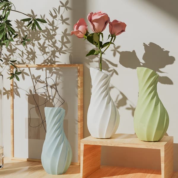 Vase Silikoneforme Epoxy Resin Forme til Blomstervase Gipsdekoration