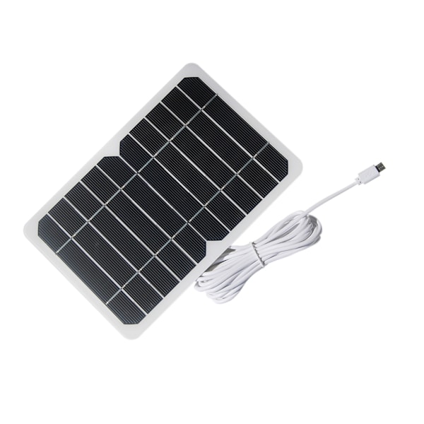 Solcellepanel Lader Solcellepanel med USB-kabel for Utendørs Sikkerhetskamera