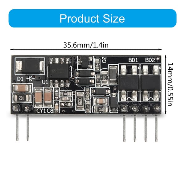 DP1435 Isolerad Poe Modul Kort Stift-typ med Solid Kondensator För Effektiv