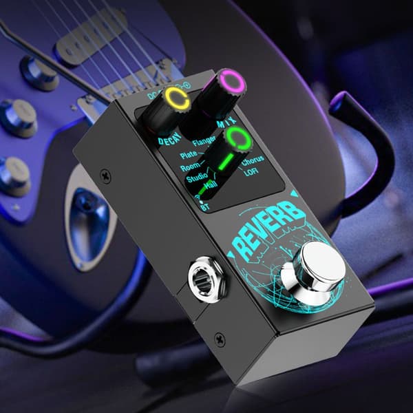 Gitarr Reverb Effektor Enkel Block Effektor Digital Reverb Effektpedal