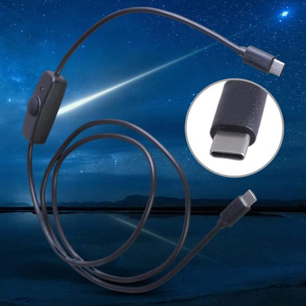 480Mbps Han til Han Stikledning USB C Strømkabel med Integrerede Kontakter