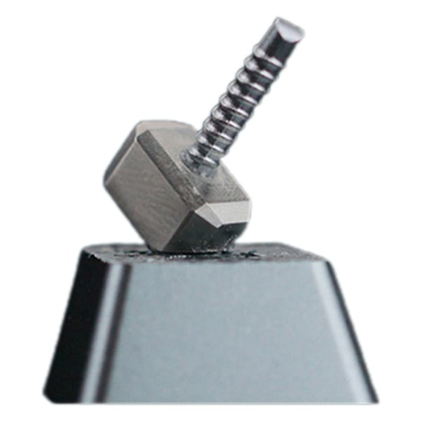 Cool HolyOOPS 3D för Titanlegering för Tangenthatt Metallhammare Handtag Genomskinlig Tangenthatt för Mekaniskt Tangentbord DIY Dekor