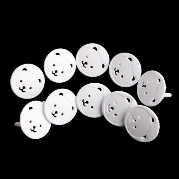 10st Baby Proofing Socket Plug Cover för Baby för skydd Socket Cover 2-håls Plug Protector for Child for Protectio