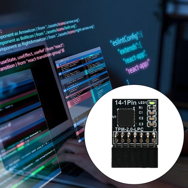 TPM2.0 Sikkerhetsmodul 14Pin LPC Datamaskinadapter Erstatningstilkobling