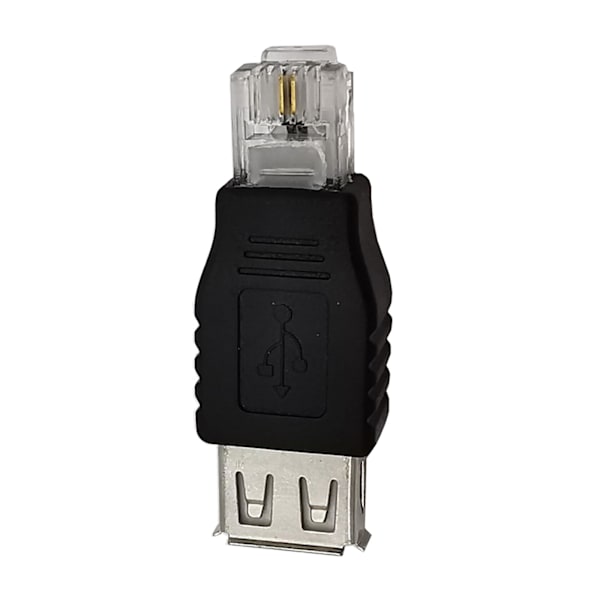 USB Hun RJ11 4PIN Netværksadapter Konverter Telefonstik til AF 6P2C Stik