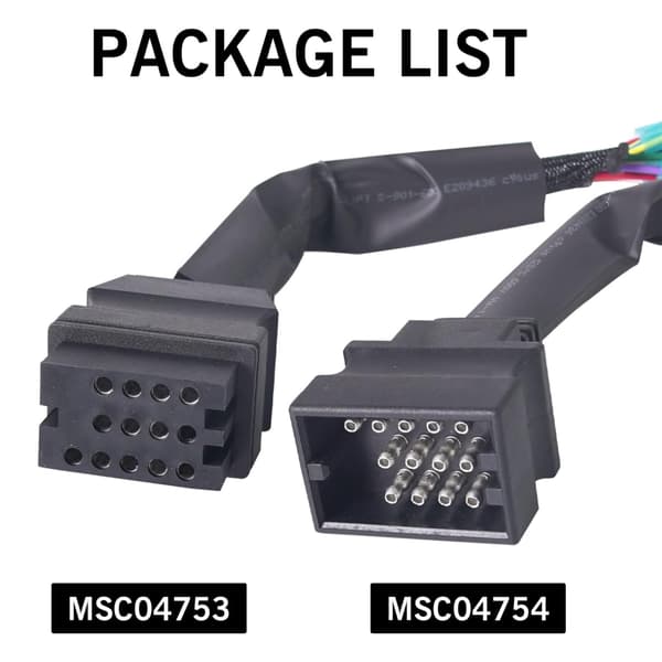 2x Holdbart ledningsnet-kit til sneplov til RT3 1304744 1304745 MSC04753 MSC04754