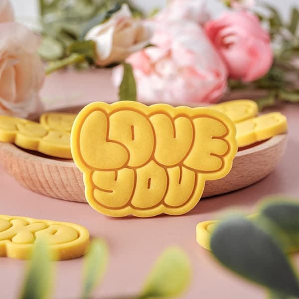 Bryllupskageudstikkere Valentinsdag Kiksforme Plastikbageforme E
