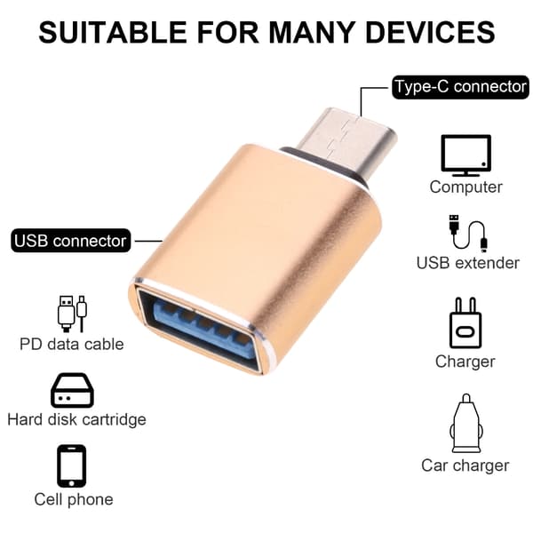 OTG-adapter Typ C hane till USB3.0 hona för effektiv datahantering Red