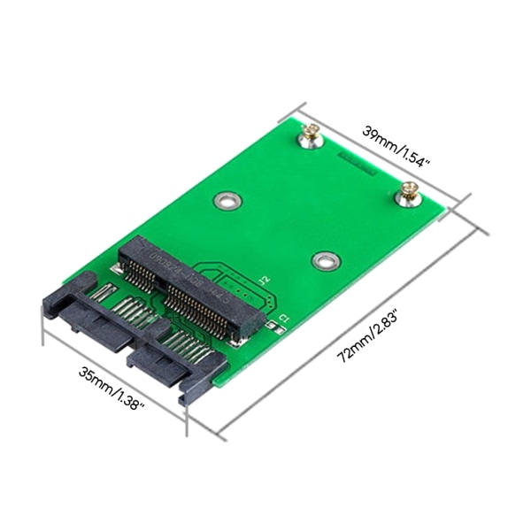 6 Gbps USB 2.0 till mSATA SSD-adapterkort - Lägg till Micro SATA 16-pins kontakt för 1,8" hårddiskar