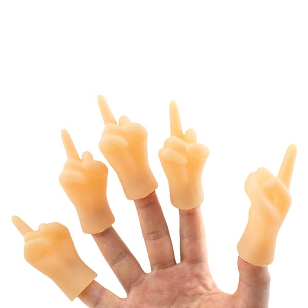 2st/set Roliga simulerade vänster och höger minihänder dockor barnleksak nyhet fingerleksaker presenter modell Halloweenpresent