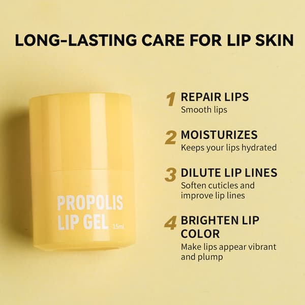 Fugtgivende læbepomade kvinde propolis læbegel hydrerende læbepomade til læbepleje