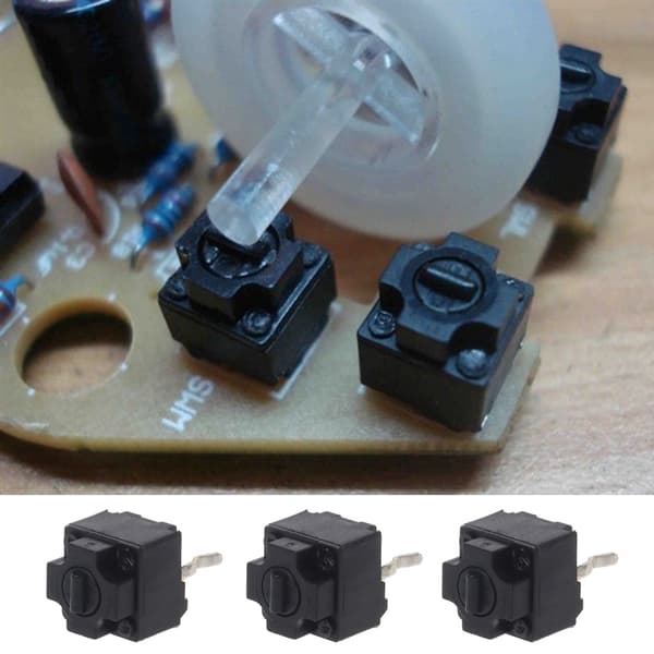 10 stk. EVQP0K07KBB4 Muse Mikroswitche Firkantet Mikroswitch Sort