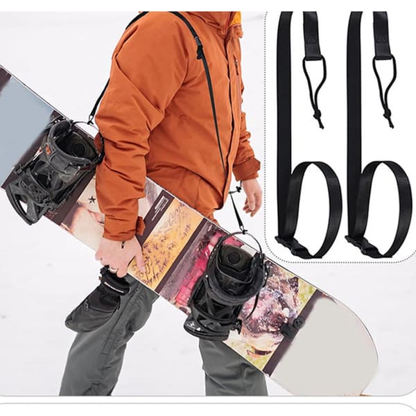 2 stk. skibræt-fastgørelsesrem med quick release-spænder, snowboardrem