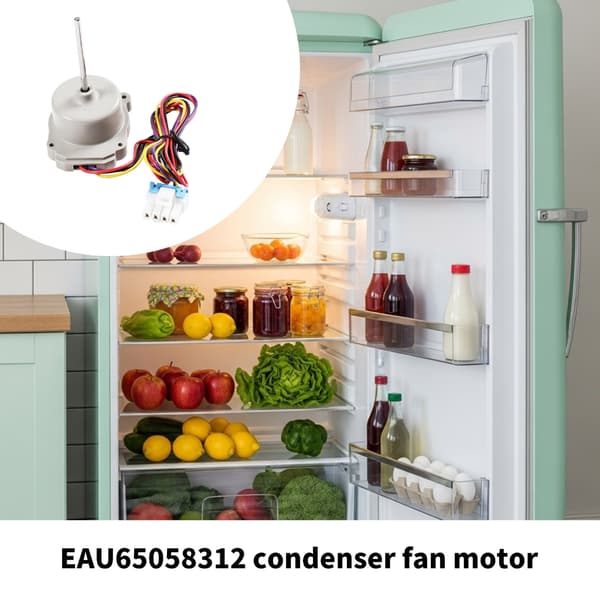 Støjreducerende udskiftningskøleskabsventilator til udskiftning af EAU65058312