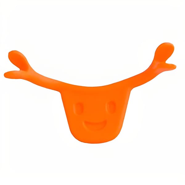 Silikon Smile Corrector Forming Mouth Exerciser Training Munnsform Trening orange