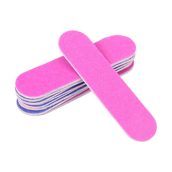 100 st Nagelkonst Manikyr 2 Sidor Buffning Sandpapper Nagelfilar Nagelbuffer Verktyg Glans