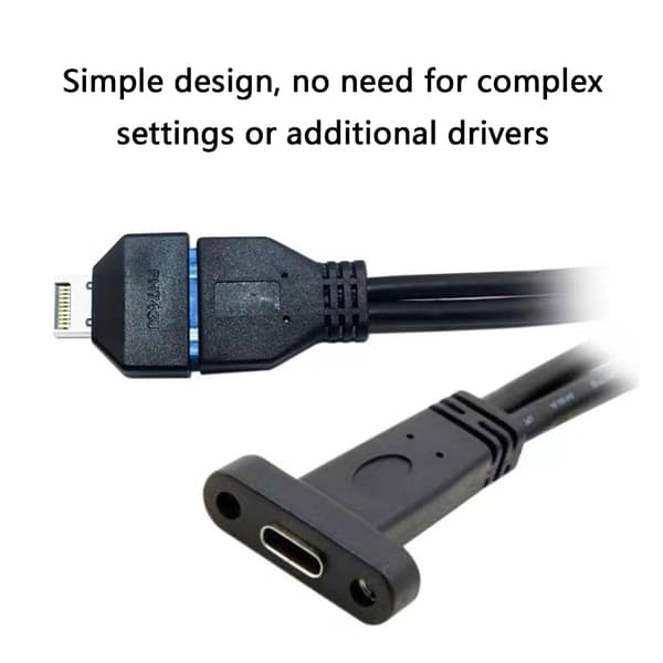 USB Sisäinen Header - Type E -sovitin 20pin/19pin USB 20 Pin Muuntimet