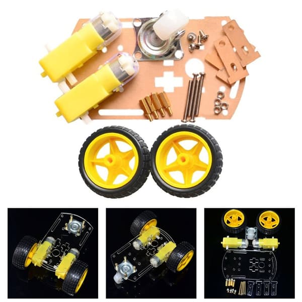 Programmerbart robotchassissett med utskiftbart komponentmotorchassis
