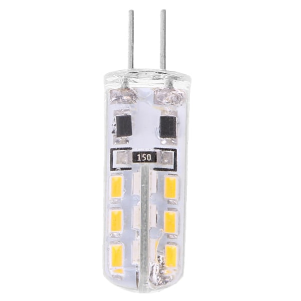 G4 Silica Gel 2W 24 LED SMD 3014 Cool / Warm White Light Bulb Lamp för DC 12
