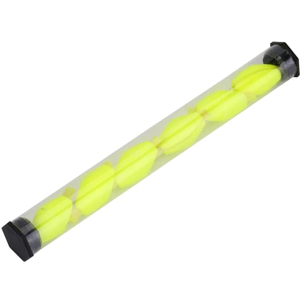 6st Float Foam Strike Indicators 20x10mm för flugfiske Mycket synbar olivform Float flugfisketillbehör Yellow