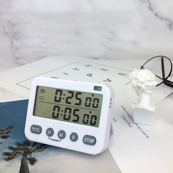 Digital timer til madlavning, magnetisk nedtællingstimer