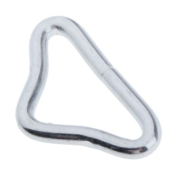 10 st för Triangel Stålringar Spänne 1,5" Loop Ring V-ringar Remmar Trampolin Mat Parts Ersättning Reparation Tillbehör