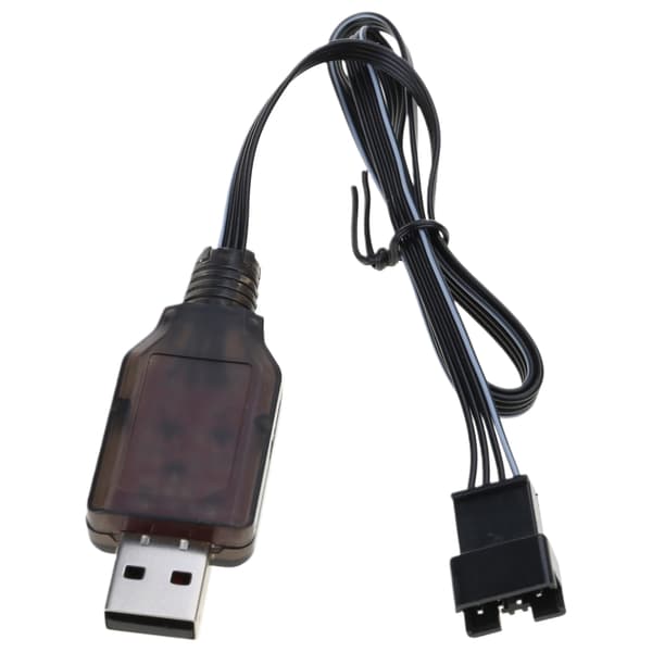 7.4V Ladekabel SM4P for DE36W DE65 HM202 EC08 EC16 USB Laderledning
