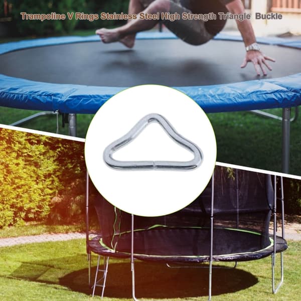 Triangelringar Spänne V-ringar, Hög Hållfasthet för Trampolin Ersättning Reparation