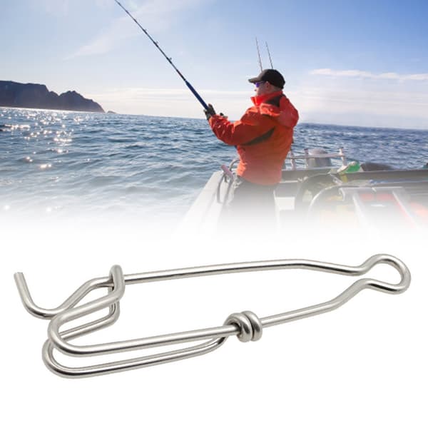 Tackle Baits Clip Branch Henger Snap Rustfritt Stål Fiskesnøreklips