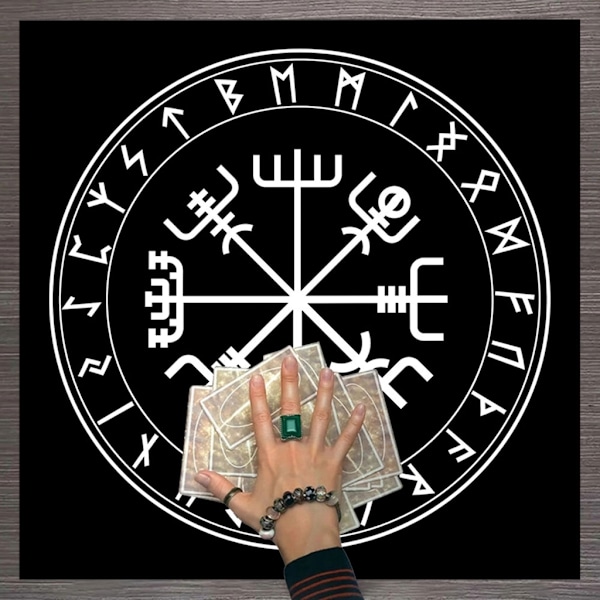 60x60cm Tarotkort Bordsduk Flanell Geometrisk Figur Spådomsaltare Duk Brädspel Oracles Card Pad Rune Support B60