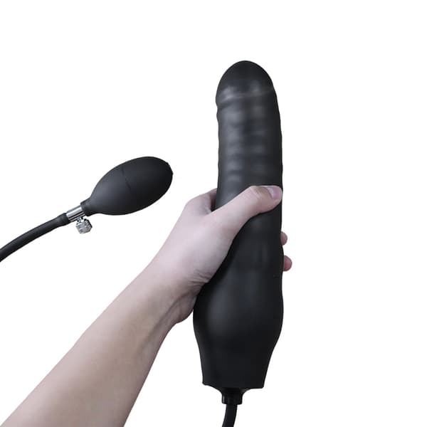 Uppblåsbar analpluggpump expander stor rumpa plugg prostatamassage analdilatator