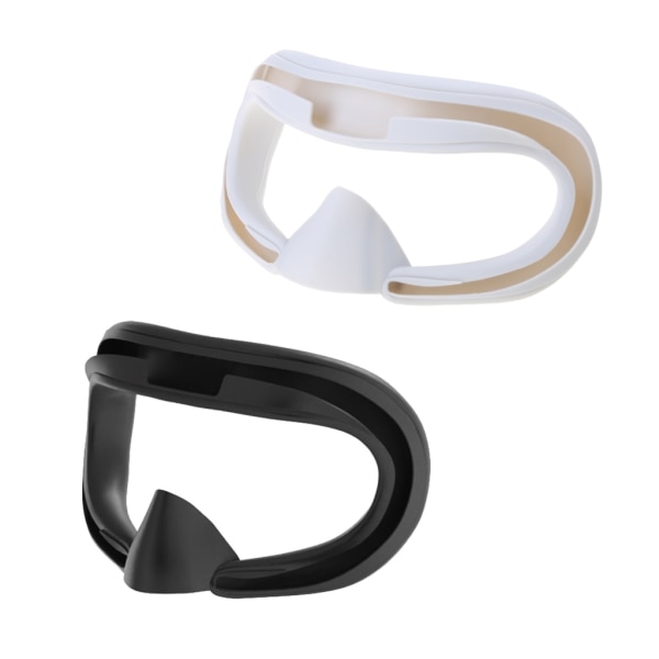 VR Silikon Cover för Meta Quest 3 VR Headset, Svetttät Vattentät Anti-Smuts Ersättning Ansiktskuddar VR Kuddar Black