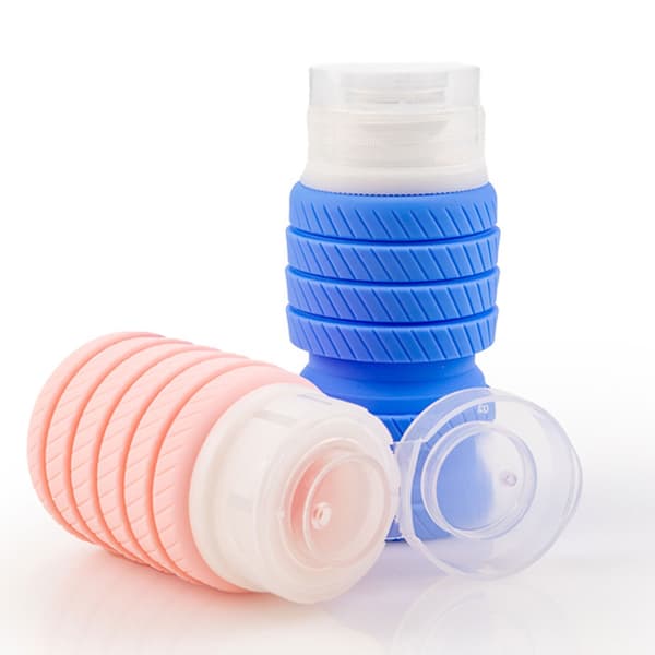 Läcksäker Silikon Klämflaska Flytande Schampo Balsam Multipurpose Pink