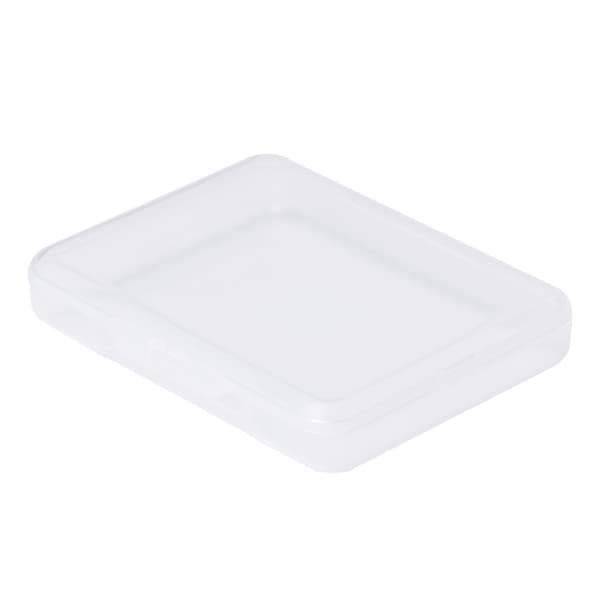 Rektangulär Förvaringslåda i Plast Klar Transparent Behållare Organizer
