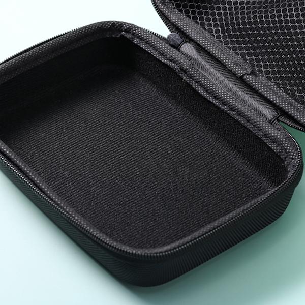 EVA Hard Case Fyrkantig hörlursväska med inre mesh Bärpåse med inre mesh för elektroniskt tillbehör