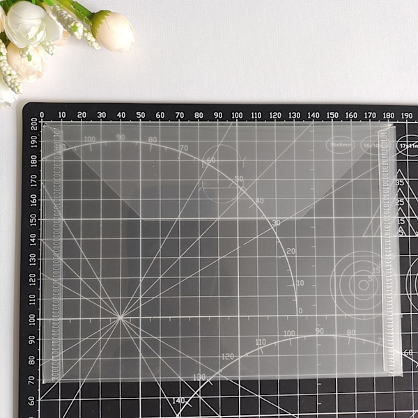 5 st Dies Förvaringspåse Stämpelsamlingsficka Klar plastmärm 5''x7'' Passar för Scrapbooking Stencils Sticker