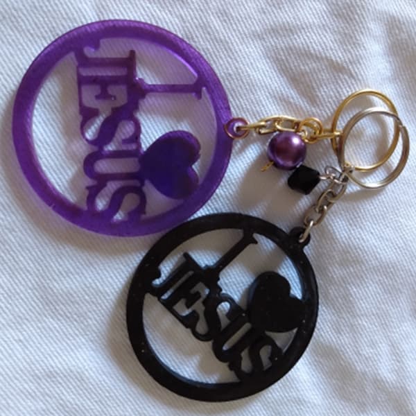 Tilpasset Form Jesus Kristus Nøglering Form Epoxy Krystal Silikone Form