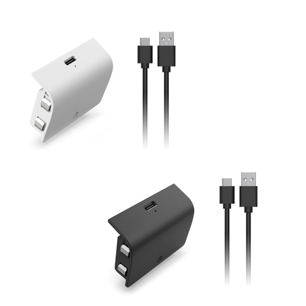 Controller batteripaket för SeriesS uppladdningsbara batterier Spelhandtag batteripaket med USB kabel speltillbehör White