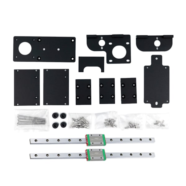 3D-skrivaruppgraderingsdelar, PrecisionCNC-svarvbearbetning, Black KnightKit-delar Enkel uppgradering Dubbel Z-axelkit