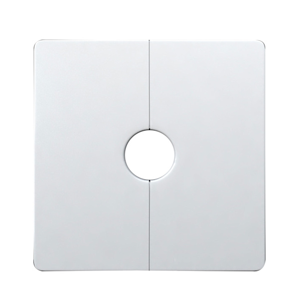 Plastik Split Firkantet Rosetplade Væg Split Flange til 0,47''/0,87''/1,26'' Diameter Rør Husholdnings Hardware