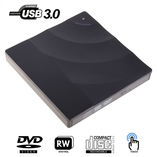 Extern DVD-enhet för bärbar bärbar höghastighets USB3.0 C D för brännare /DVD Reader Writer för PC-datorer för Windows
