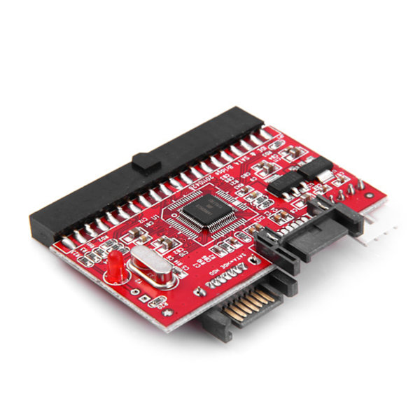 1,5 GB/S IDE till SATA-adapterkortkonverterare SATA till IDE dubbelriktad konvertering 100/133 hårddisk/CD/DVD-adapter för PC