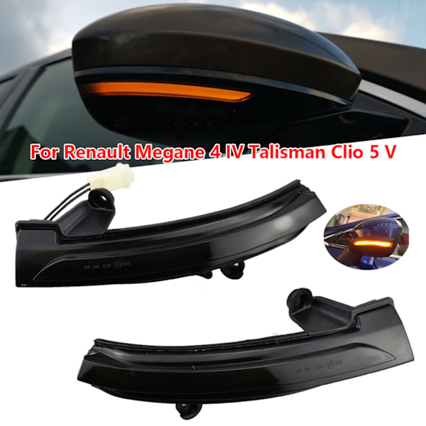Blinklysindikator LED Dynamisk Blinklys for Bakspeil til Renault