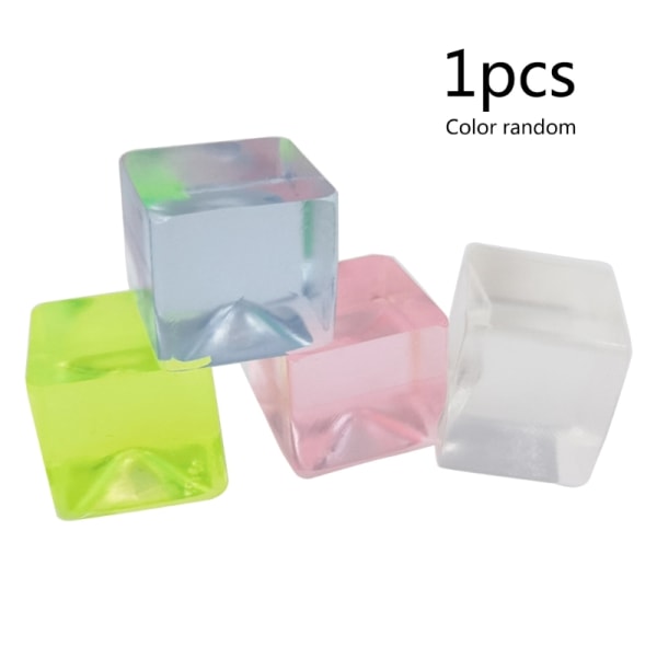 Squeeze Fidgets Leksak TPR Squishy IceCube Mjuk Stress Ventilationsbollar Leksak Party Favor Tryckavlastning Leksak ADD Barn Present