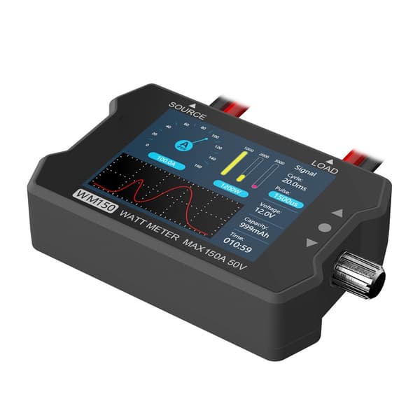 Power Testing Equipment WM150 150A 50V Watt Meter Strømtester LCD Display